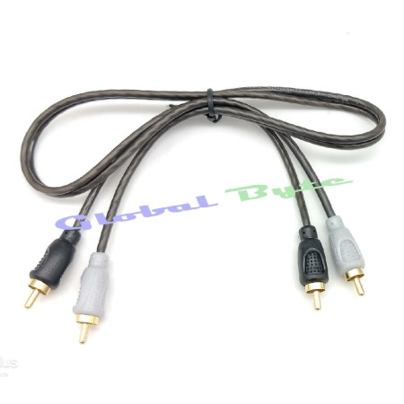 Global Byte RCA Cable 24 Inch for DSP Connectivity | AV-01RCA-24IN Global Byte RCA Cable 24 Inch for DSP Connectivity | AV-01RCA-24IN